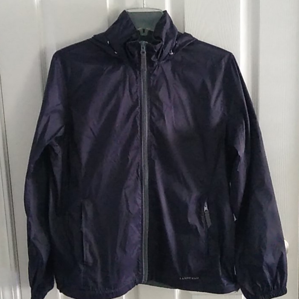 Lands' End Women's Lightweight Hooded Jacket, Sz M